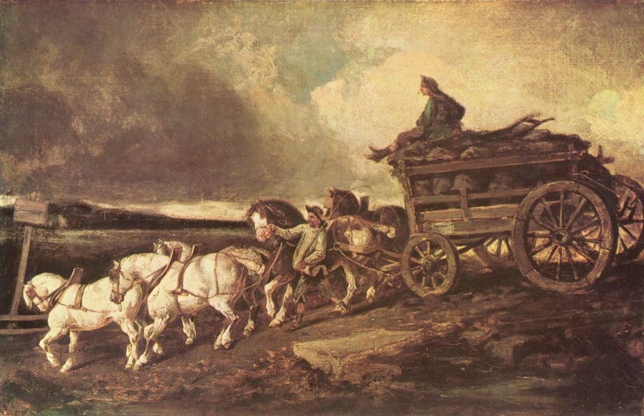 석탄 마차(Coal Cars)(1822), 테오도르 제리코(Th&#233;odore G&#233;ricault, 1791~1824)