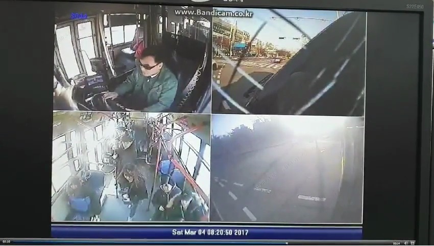 음주·무면허 운전으로 교통 사고를 내고도, 이를 숨긴 채 보험금을 받은 106명이 경찰에 붙잡혔다. 사진은 음주운전자가 버스와 충돌한 사고 영상 갈무리. 자료 서울 서부경찰서 제공.