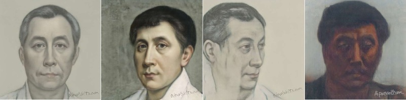 인공지능이 필자의 얼굴 사진을 토대로 만든 르네상스풍 초상화들.
