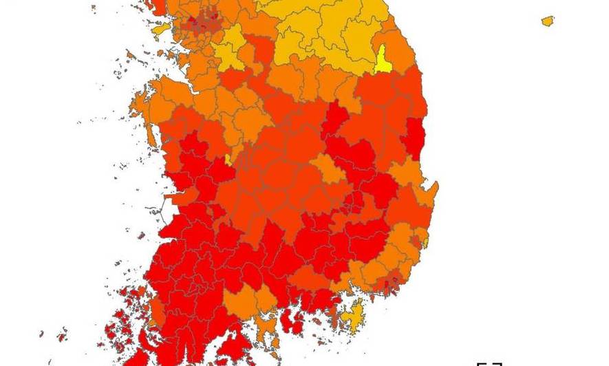 폭염 최고조…모레 8호 태풍 프란시스코 내륙 관통 