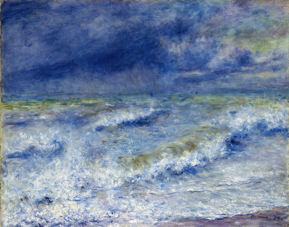 오귀스트 르누와르(August Renoir, 1841~1919)의 ‘파도’(La vague, 1879)