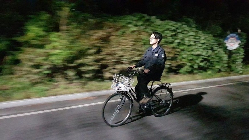 고 김용균 노동자가 생전 자전거를 타는 모습. 고 김용균 시민대책위원회 제공