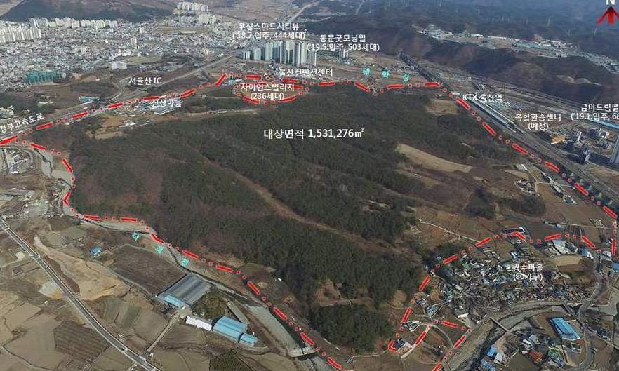 KTX 울산역 배후에 주거·산업 공존하는 복합신도시 조성