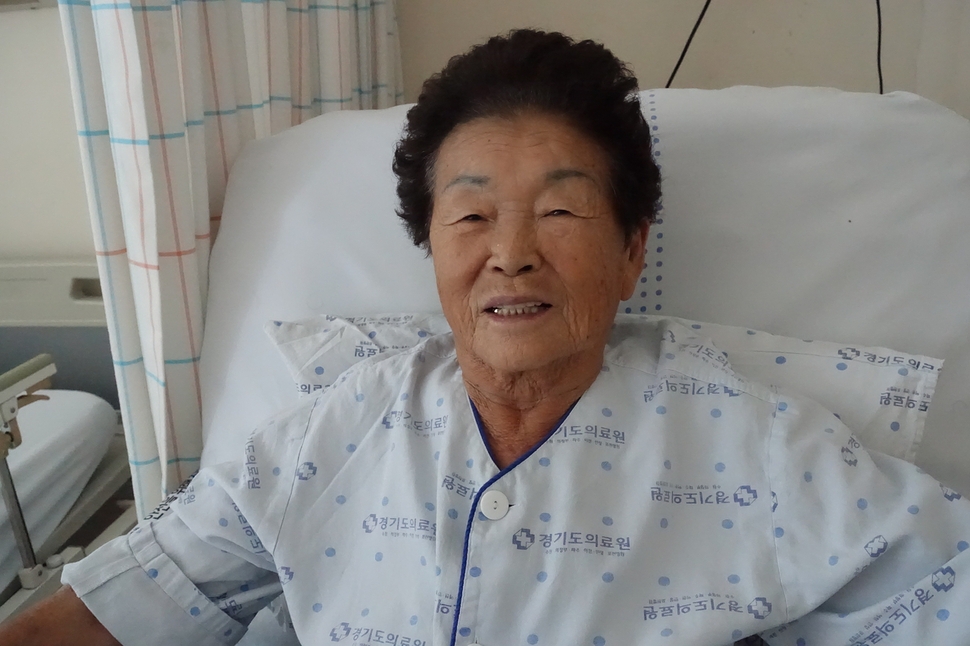 남한 유일의 비무장지대 마을인 경기도 파주시 대성동마을에서 80년 넘게 살아온 원주민 김동례 할머니.