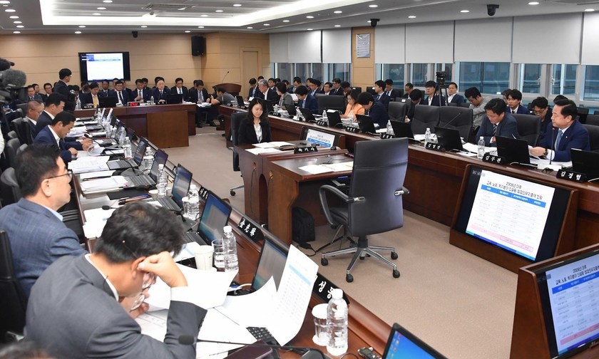 지난 2일 정부세종청사 기획재정부 대회의실에서 2019년 기획재정부 국정감사가 진행되고 있다. 기획재정부 제공