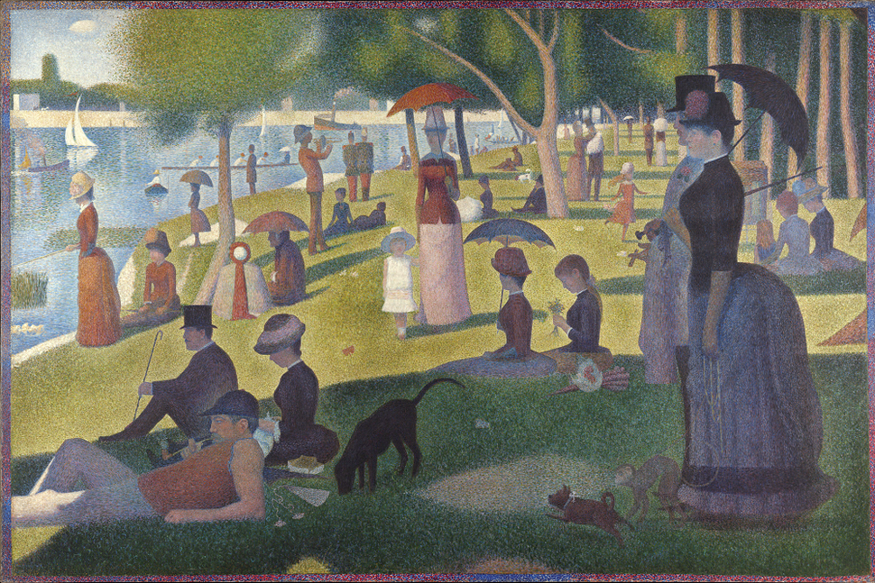Georges Seurat, A Sunday Afternoon on the Island of La Grande Jatte, 1884-1886