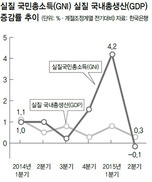 국민총소득 4년반만에 감소…저성장 장기화 우려