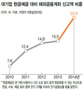 국외에서 번 돈 국내로 안들여온다…대기업 국외예금 34조…4년새 3배 이상 늘어