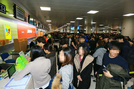 제주공항 25일 오전 9시까지 운항중단 연장