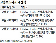 통계청, 고용보조지표 3가지 따로 발표