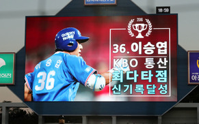 삼성 이승엽, KBO 통산타점 신기록