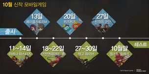 넥슨 게임 신작 발표 재개…10월에만 7종 예정