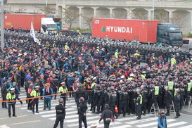 화물연대, 부산항 신항 집중투쟁에서 지부별 투쟁