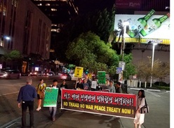 “사드 배치는 동북아 평화 저해”…미국 곳곳서 사드 반대 집회 열려