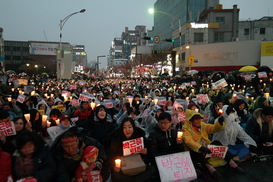 ‘박근혜 정치 텃밭’ 대구서 3일 다섯번째 대규모 촛불집회