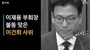 [영상] 이재용 부회장 불똥 맞은 이건희 사위 