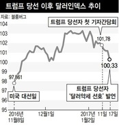 트럼프 “달러강세가 미국을 죽인다” 발언에 달러 급락