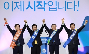 이재명, 안희정과 4천표차 첫 2위 