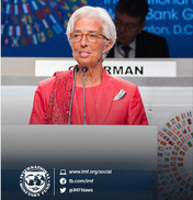 IMF 총재 “세계경제가 탄력을 받기 시작했다” 