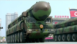 북, 김일성 생일 맞아 신형 ICBM 공개