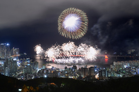 부산불꽃축제 외국인 관광객 제자리…사드 후폭풍?