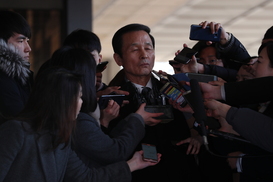 [포토] 세월호 7시간 ‘보고조작 의혹’ 김장수 검찰 소환