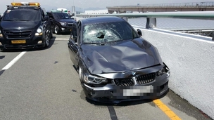김해공항 BMW 질주사고 영상에 ‘부글’…피해자 아직 의식없어