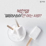 [카드뉴스] 북한말 ‘얼음보숭이’만 아는 사람?