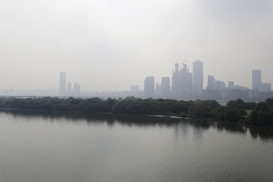 수도권·충청도 미세먼지 ‘나쁨’…오전에 중부지방 비
