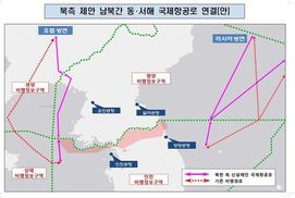 북, 남북 간 ‘동·서해 국제 항공로’ 연결 제안