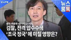 [뉴스룸톡] 조국 후보자가 검찰개혁안 발표하자, 압수수색?