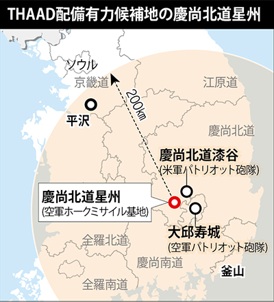 星州がｔｈａａｄ配備候補地に急浮上 既存ホークミサイル基地の利点を考慮 政治 社会 Hankyoreh Japan