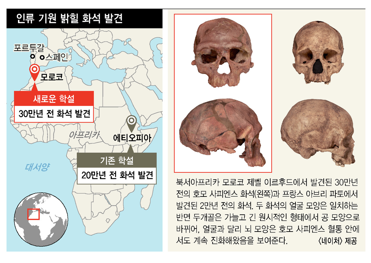 인류, 10만년 더 일찍 출현했다 : 과학 : 미래&과학 : 뉴스 : 한겨레모바일