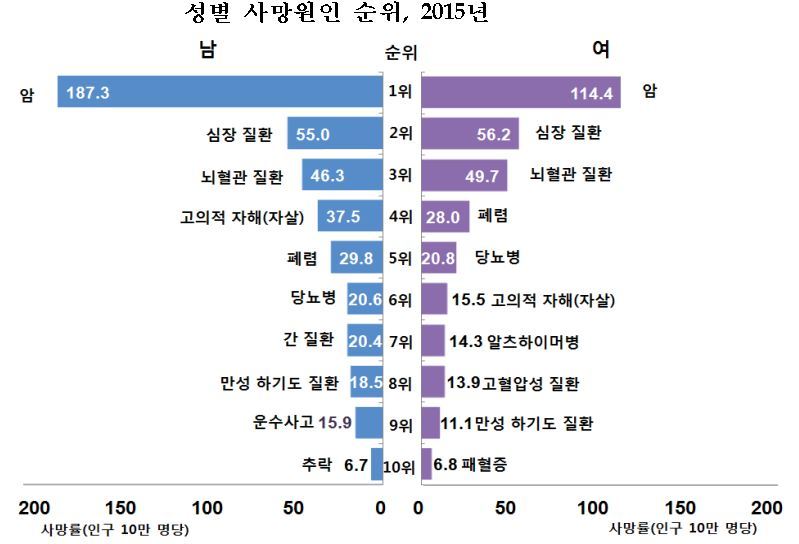 10~30대 사망원인 1위는 자살…40대 이후엔 암이 1위 경제일반 경제 뉴스 한겨레