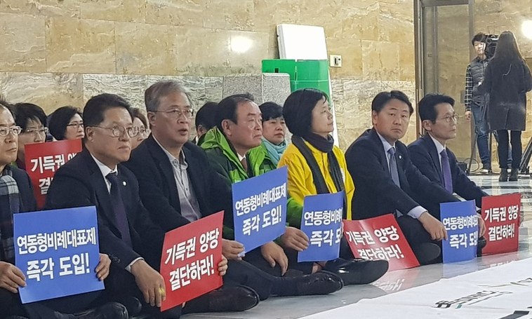 이정미, ‘더불어한국당’ 예산처리 비판하며 단식 돌입