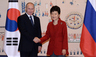 Pres. Park and Putin discuss political and economic cooperation during summit