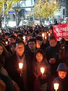 손학규, 아내와 함께 ‘박근혜 퇴진’ 촛불행진 동참