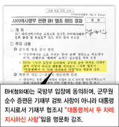 [단독] MB가 ‘댓글공작 사이버사 증원’ 직접 지시했다